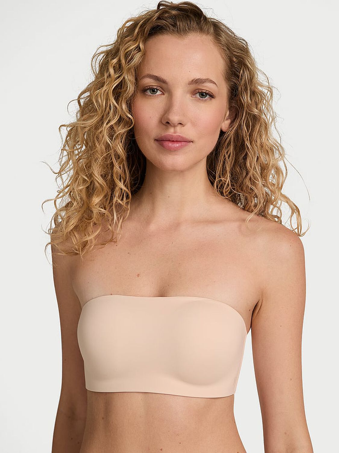 vs Victoria's Secret Bare Invisible by Victoria's Secret Perfect Comfort Wireless Push-Up Strapless Bra Marzipan 1 of 3 