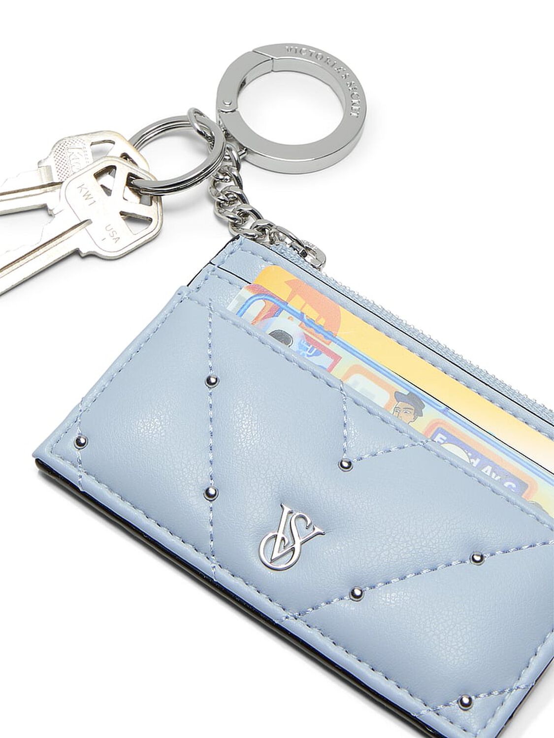 vs Victoria's Secret Card Holder Keychain Adrift Blue 3 of 3 