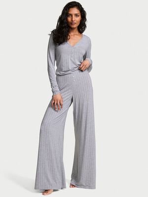 SoSoft&trade; Modal Ultra-Fine Henley Top & Pant Set