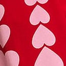 SoSoft&trade; Modal Long Pajama Set, Lipstick/Petal Pink Scattered Hearts, swatch