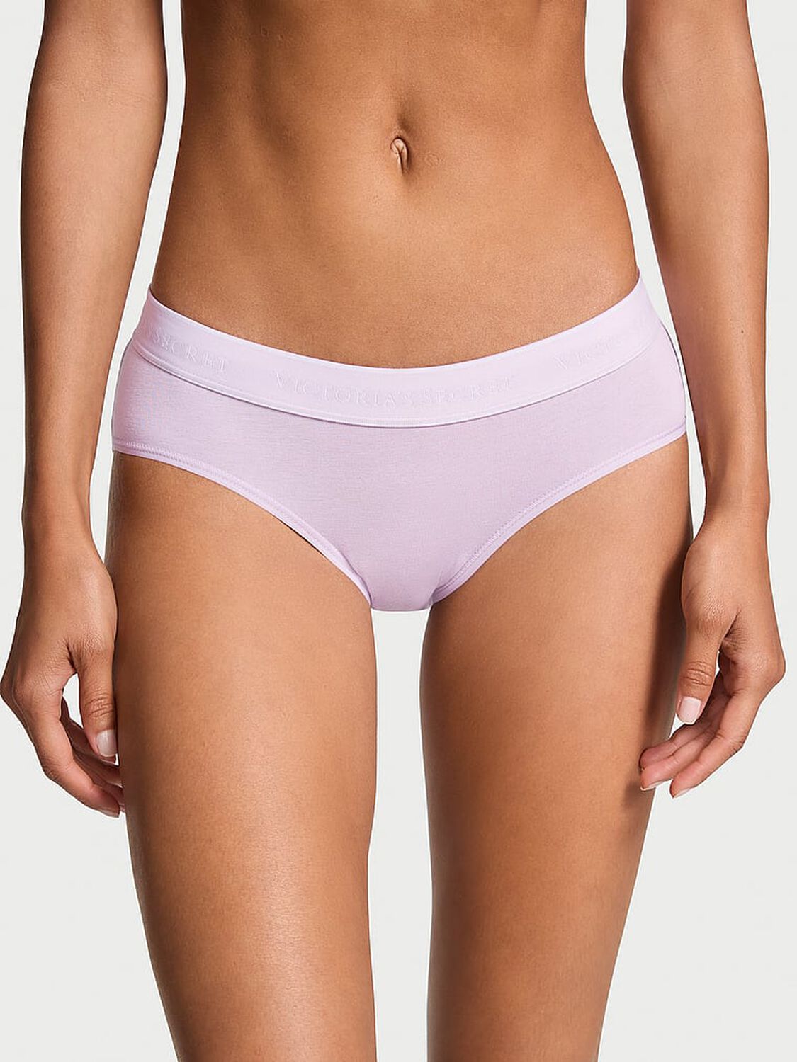 vs Cotton Logo Cotton Hiphugger Panty Hope Lilac 1 of 3 