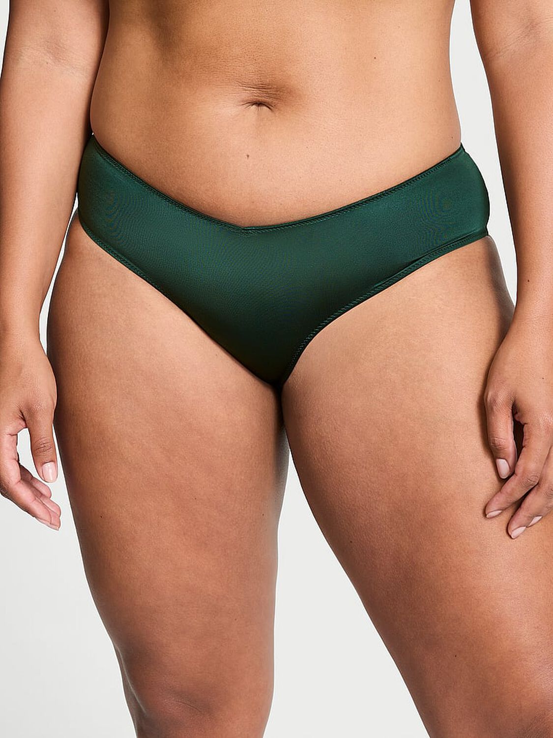 vs Very Sexy Strappy-Back High-Leg Cheeky Panty Botanical Green 1 of 3 