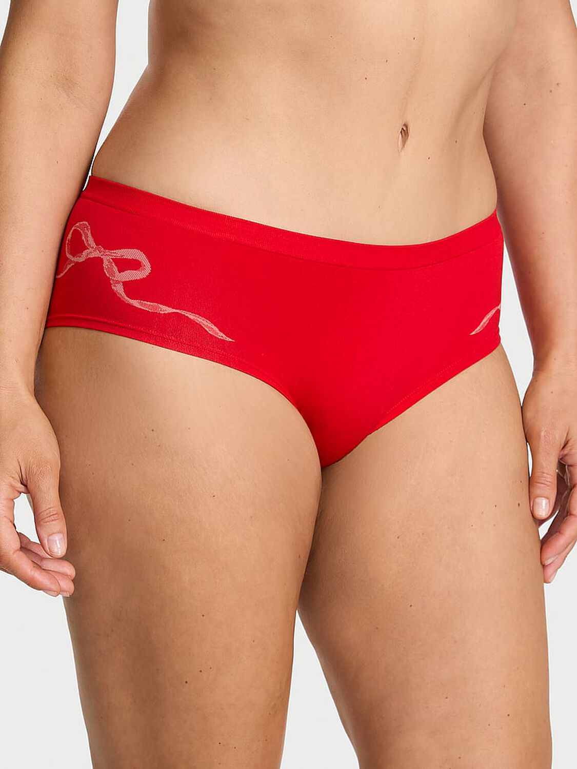 vs Seamless Seamless Bow Hiphugger Panty Bright Vermillion 1 of 2 