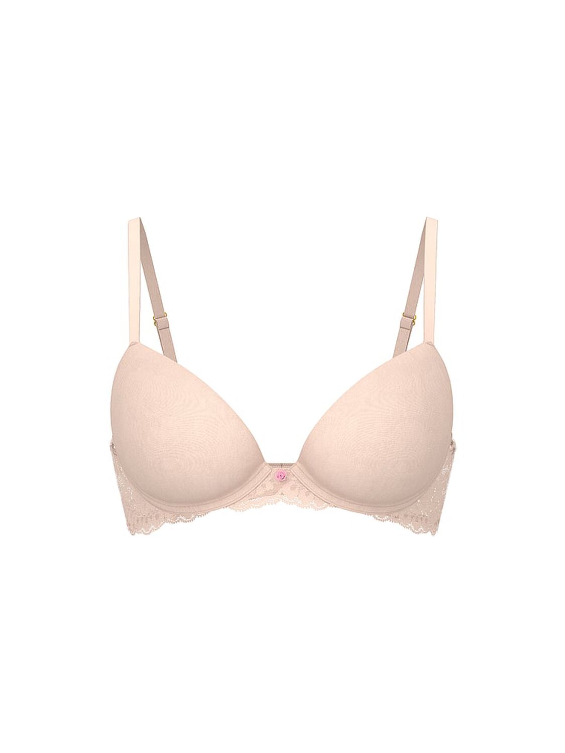 vs Dream Angels Smooth & Lace Push-Up Bra Marzipan 3 of 4 
