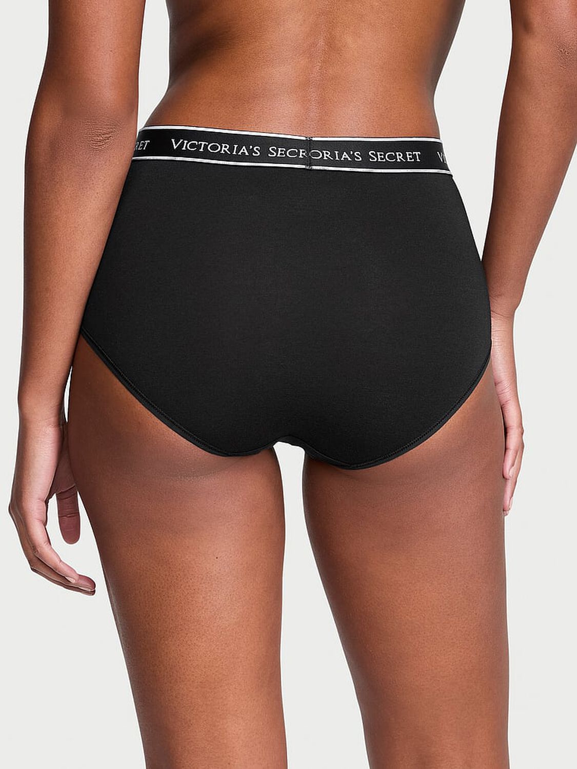 vs Cotton Logo Cotton Modern Brief Panty Black 1 of 3 