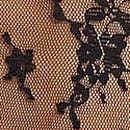 Cherry Pop Embroidery Lace Apron Babydoll Set, Black, swatch