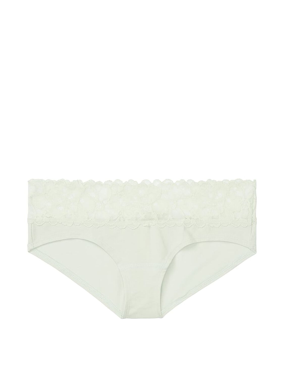 vs Victoria's Secret Stretch Cotton Lace-waist Hiphugger Panty Pale Sky Grey 3 of 3 