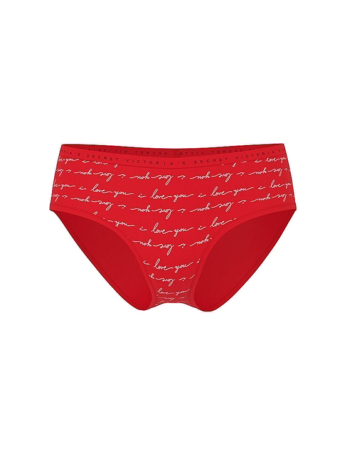 vs Victoria's Secret Stretch Cotton Hiphugger Panty Lipstick Love Script 3 of 3 