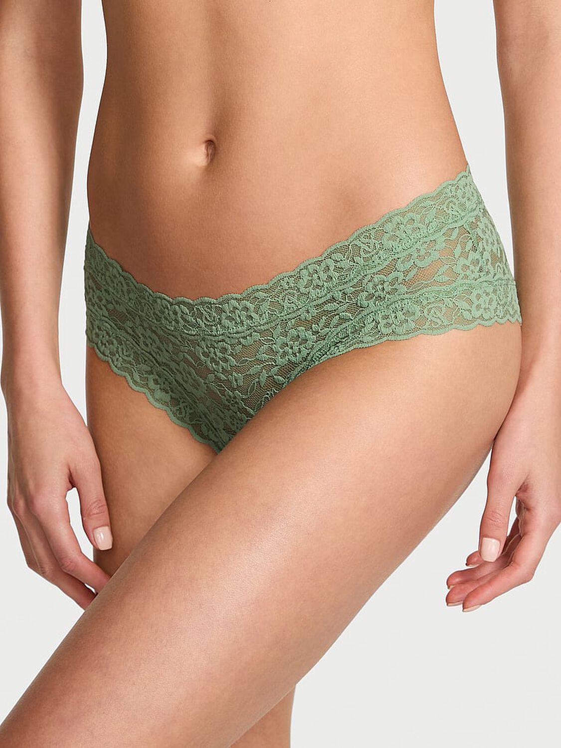 vs The Lacie Lace Cheeky Panty Simply Sage 1 of 2 