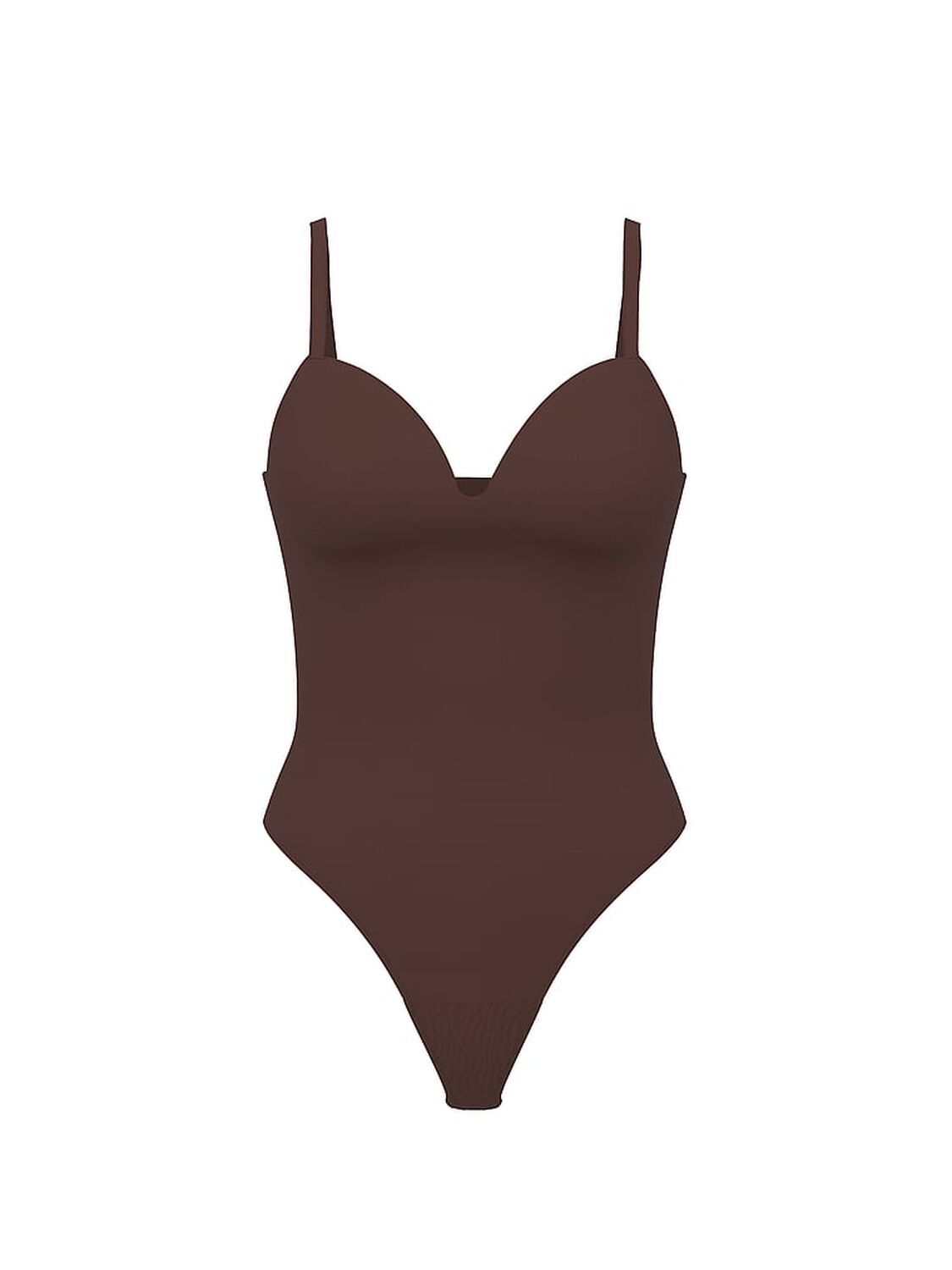 vs Victoria's Secret Luxe Contour Push-Up Bodysuit Ganache 3 of 3 