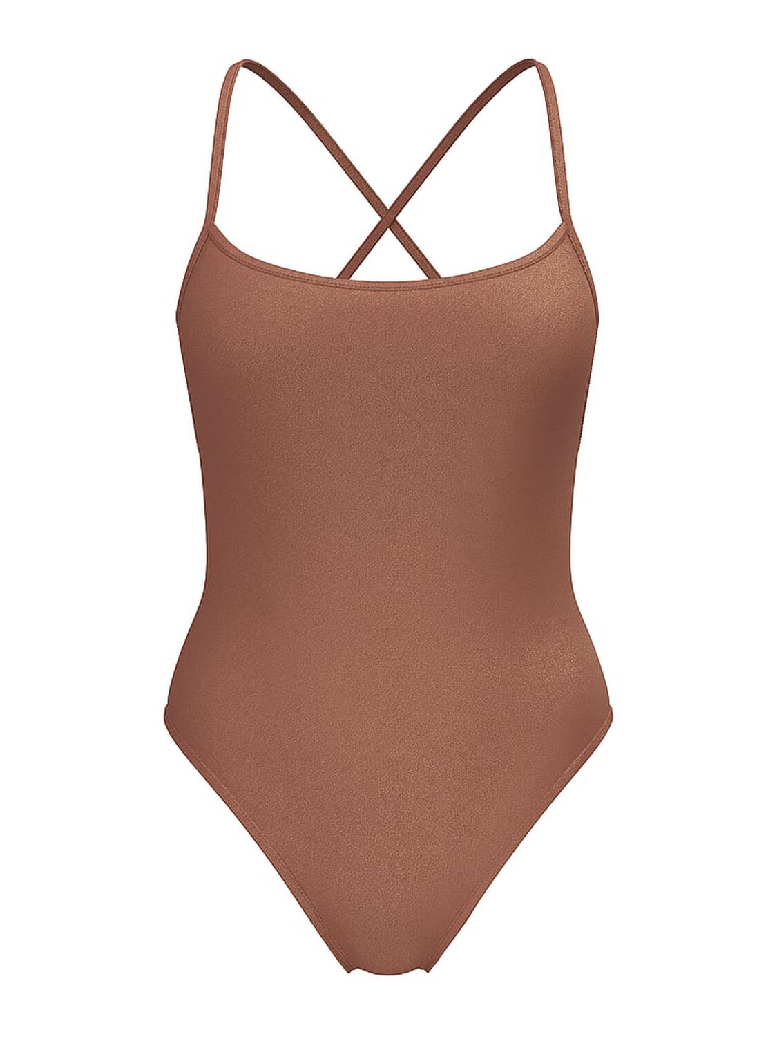 vs Victoria's Secret Swim Essential Scoop One-Piece Swimsuit Tan Shimmer 3 of 3 