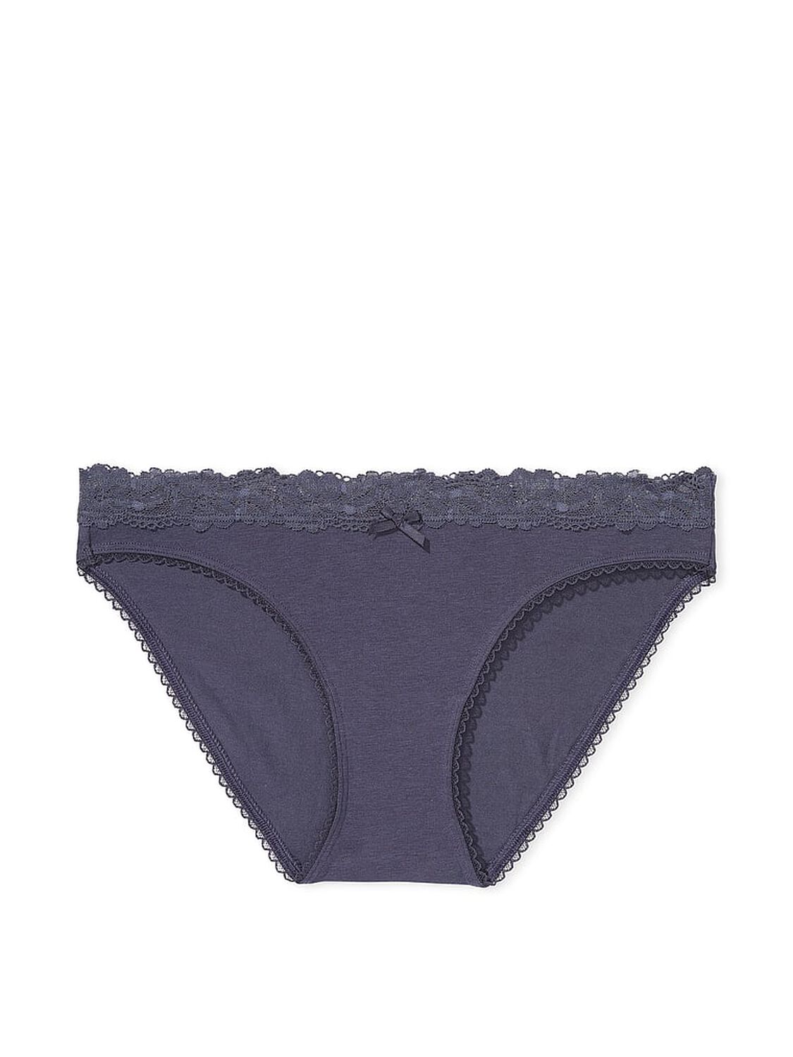 vs Victoria's Secret Stretch Cotton Lace-Waist Bikini Panty 3 of 4 