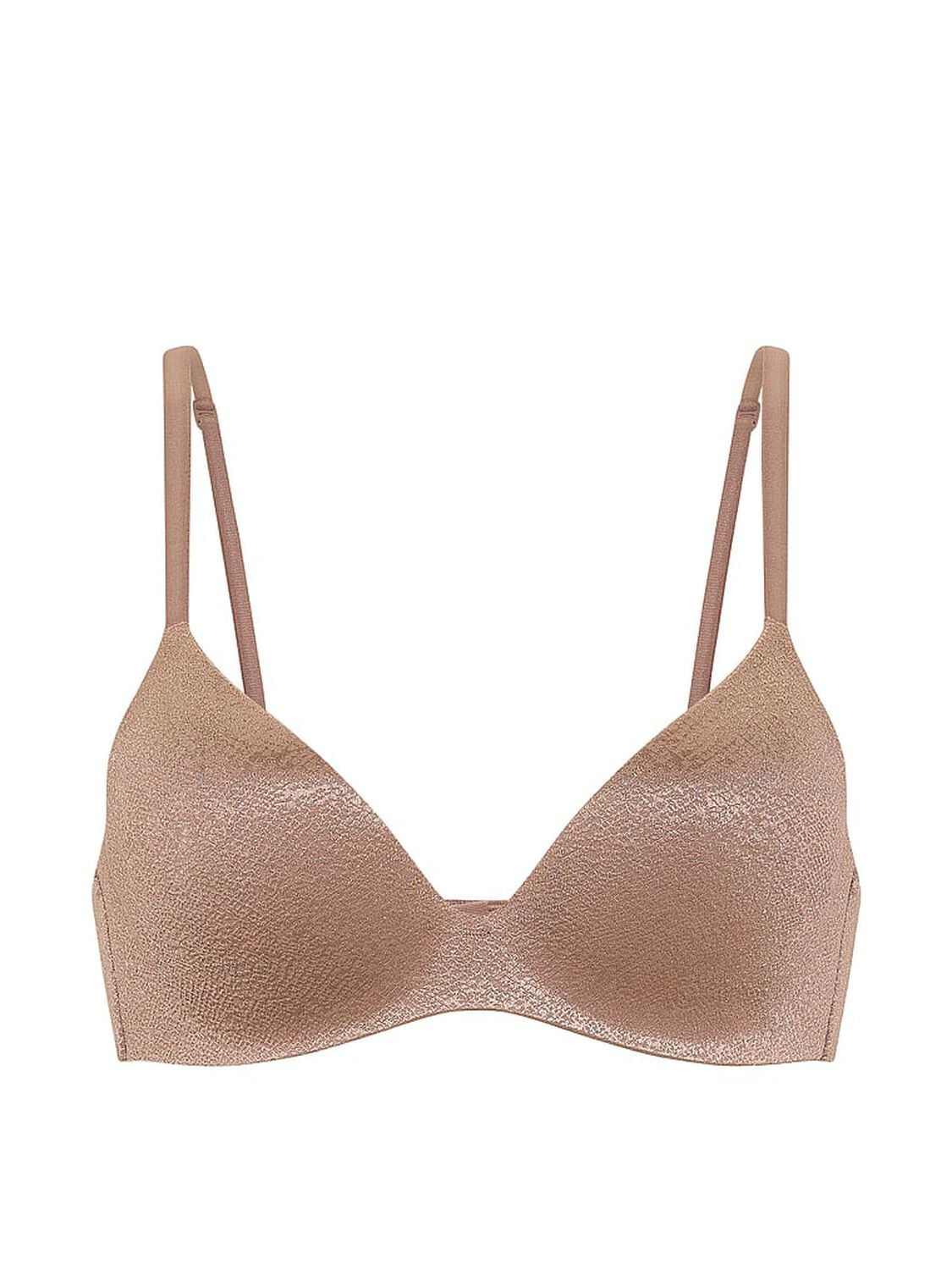 vs Body By Victoria FlexFactor Lightly Lined Plunge Demi Bra Iced Coffee 3 of 3 