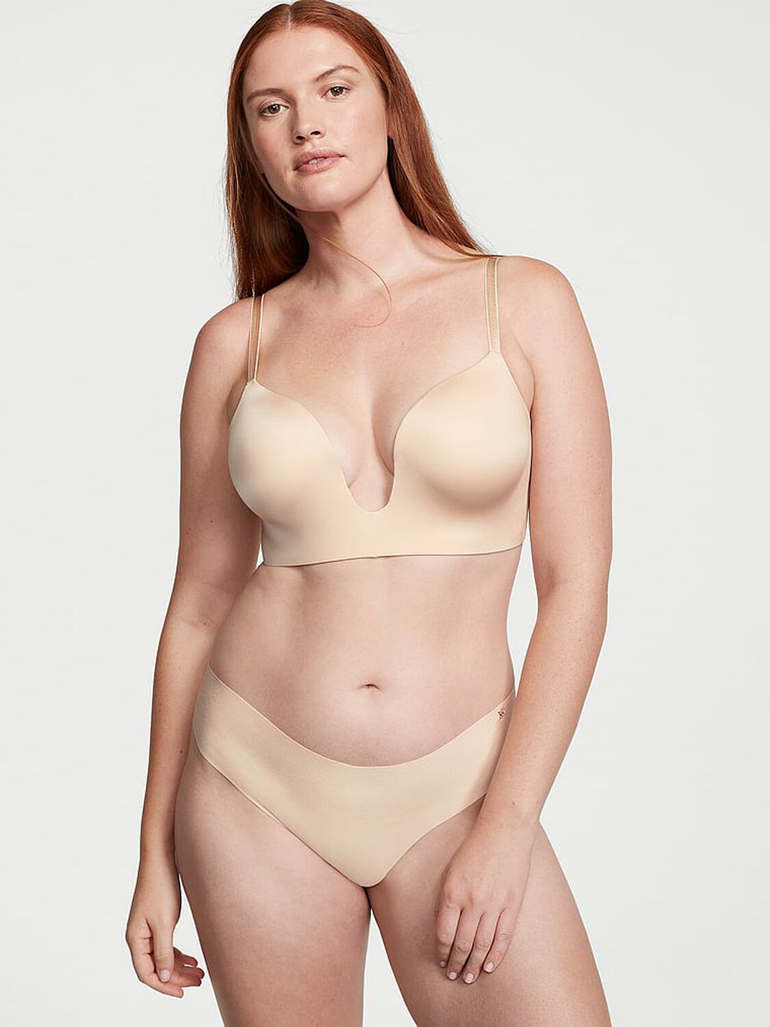 vs Victoria's Secret Bare Plunge Low-Back Bra Marzipan 4 of 4 