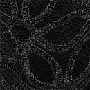 Geo Daisy Lace Unlined Low-Cut Demi Bra, Black, swatch