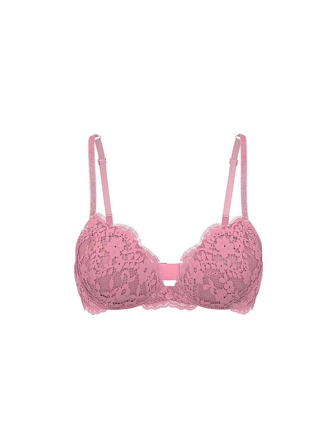 vs Dream Angels Twinkle Strap Lace Push-Up Bra Dusk Mauve 3 of 5 