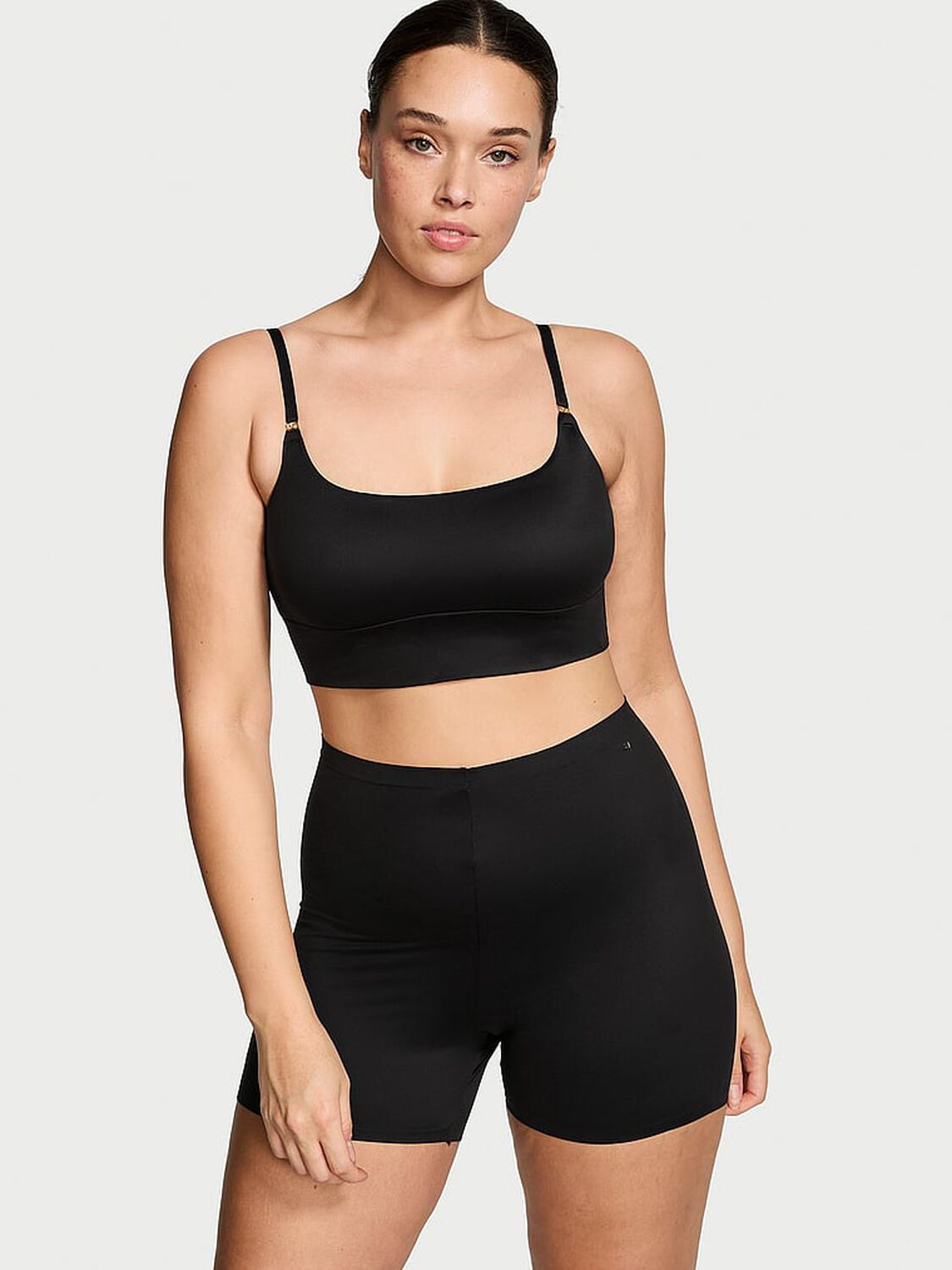 vs Victoria's Secret BODYWEAR by Victoria with FeatherSoft™ Innovation Bike Shorts Black 1 of 5 