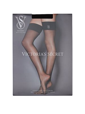 Crystal Logo Thigh Highs