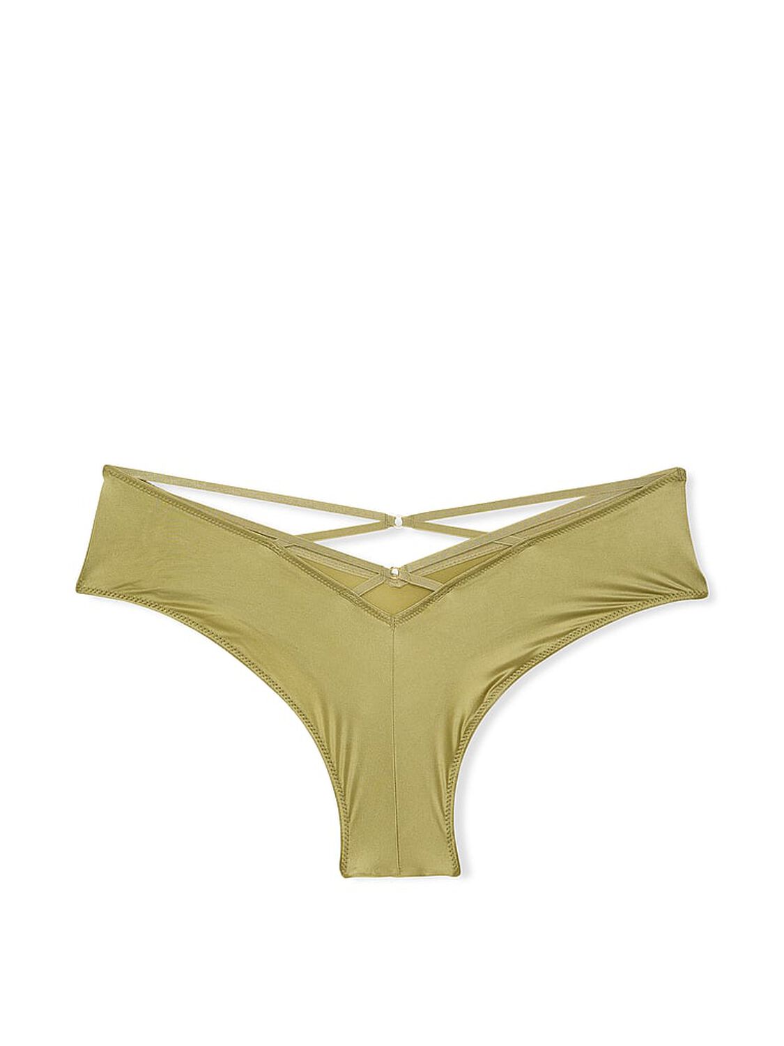 vs Very Sexy Strappy-Back High-Leg Cheeky Panty Spanish Moss 3 of 5 