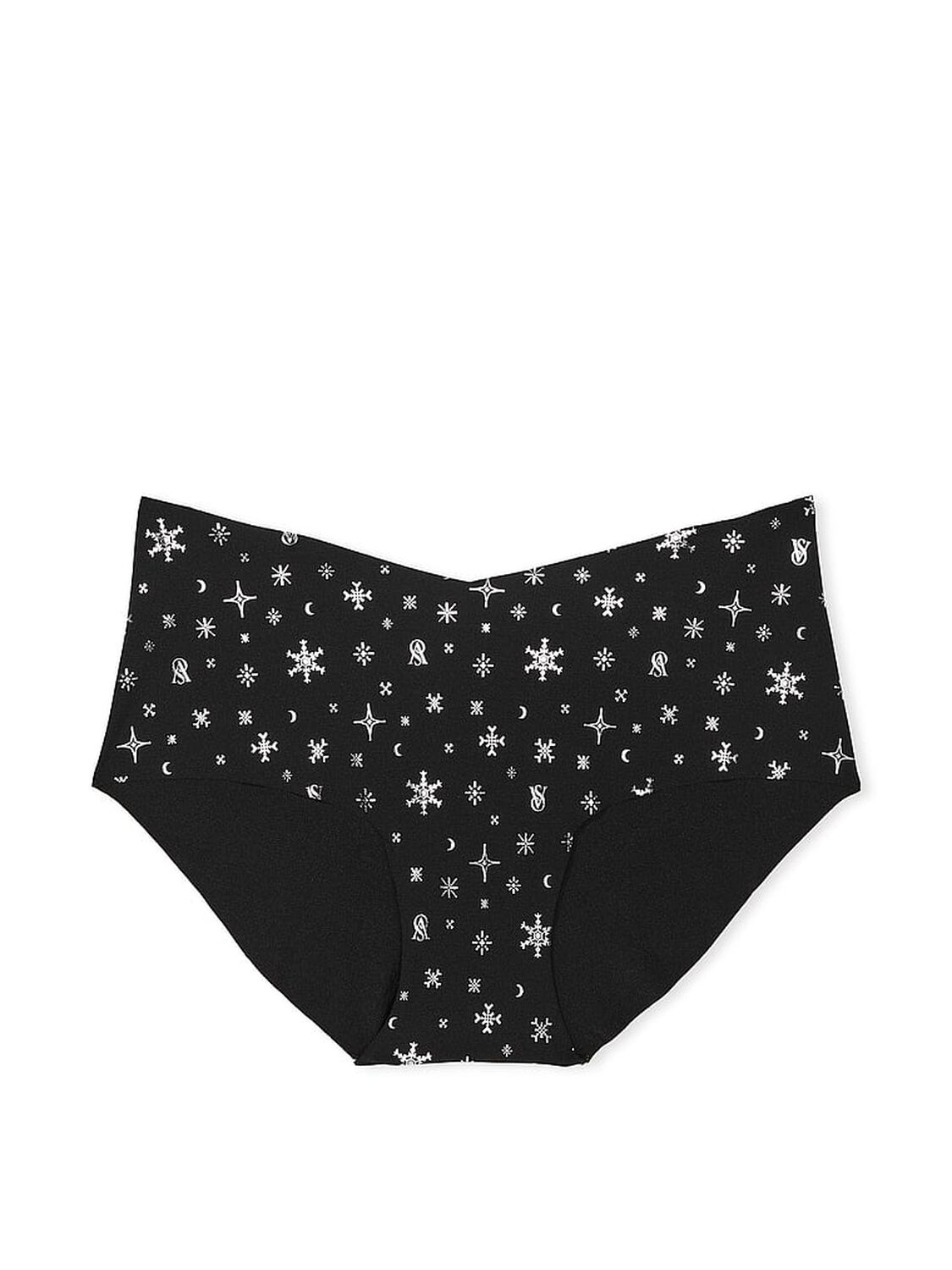 vs No-Show No-Show Hiphugger Panty Black Snowflakes 3 of 4 