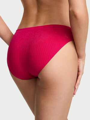 Seamless Floral Rib Bikini Panty