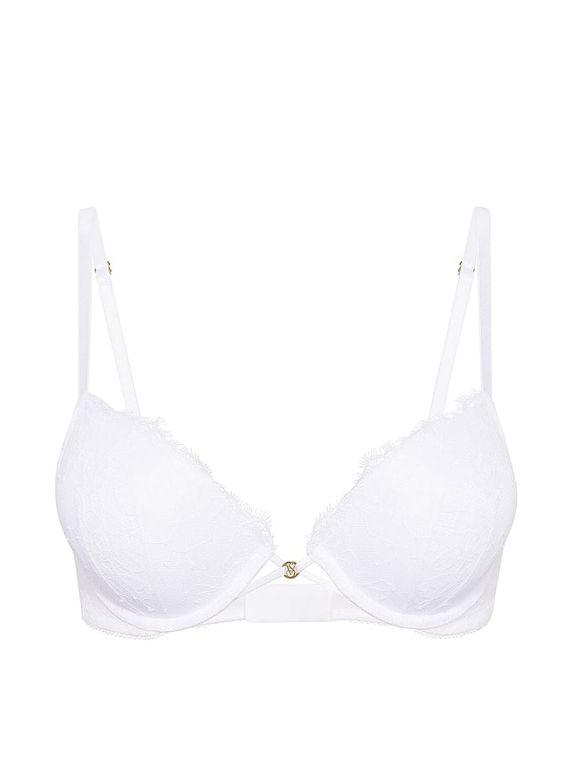 vs Very Sexy Bombshell Add-2-Cups Rose Lace Push-Up Bra Vs White 3 of 3 