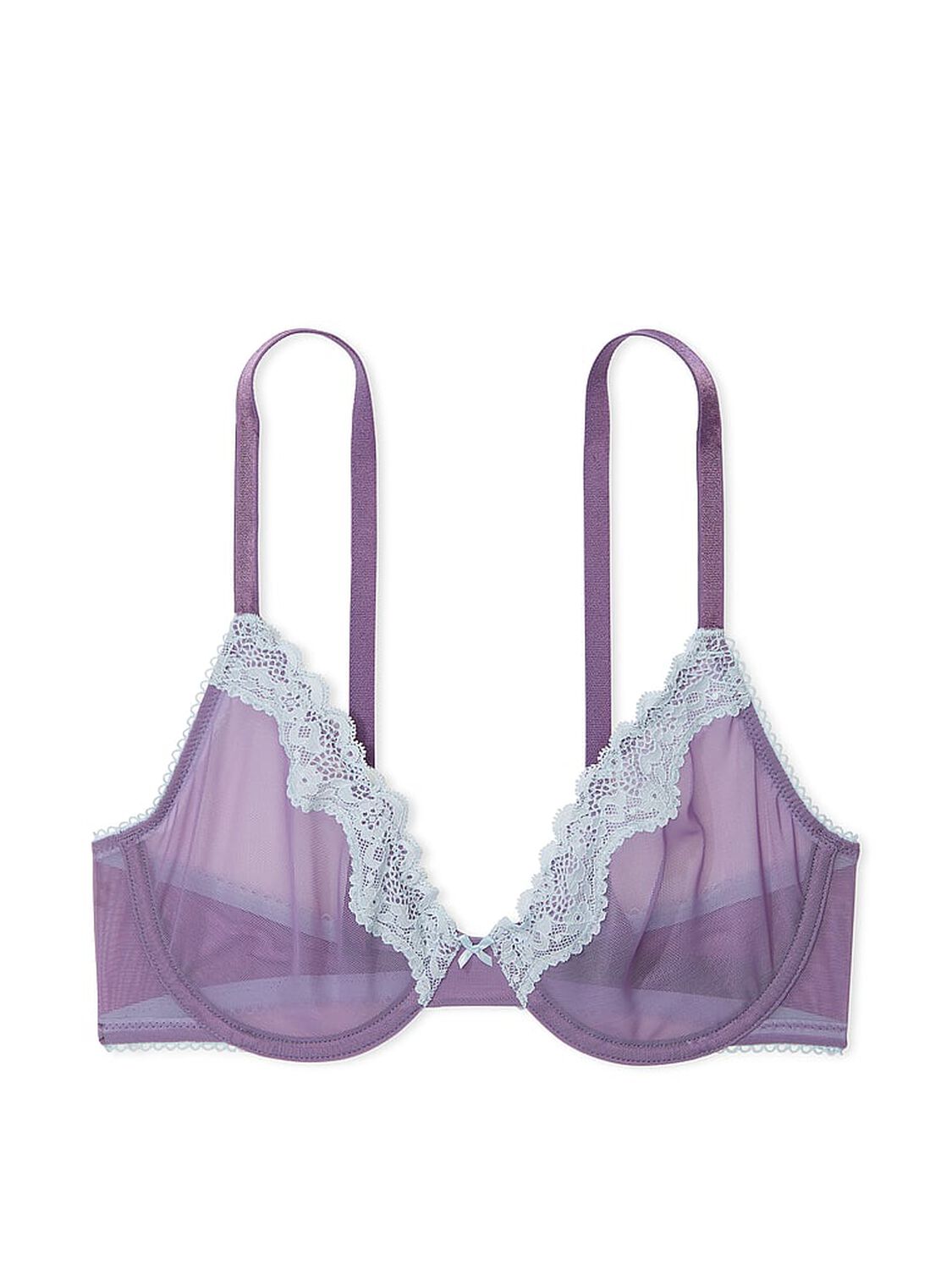 vs Victoria's Secret Tease Unlined Demi Bra Frozen Plum 3 of 3 