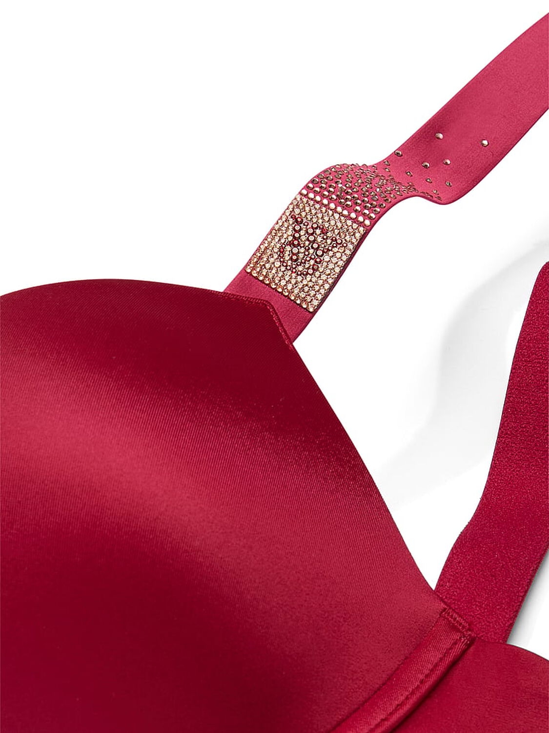 vs Very Sexy Scattered Shine Strap Push-Up Bra Red Lacquer 4 of 4 