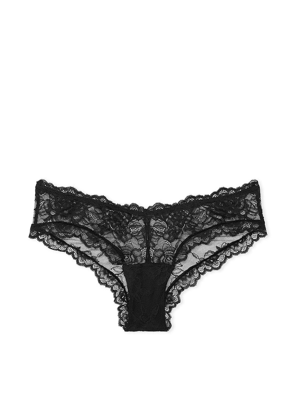vs Very Sexy Rose Lace High-Leg Cheeky Panty Black 3 of 3 
