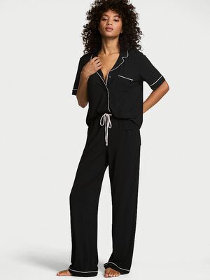 SoSoft&trade; Modal Short-Sleeve Long Pajama Set