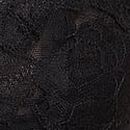 Wicked Sheer Unlined Lace-Trim Babydoll Set, Black, swatch
