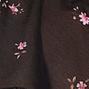 Wicked Unlined Sheer Flutter Open-Cup Balconette Bra, Black Floral, swatch