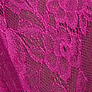 Rose Lace High-Leg Cheeky Panty, Pink Fire, swatch