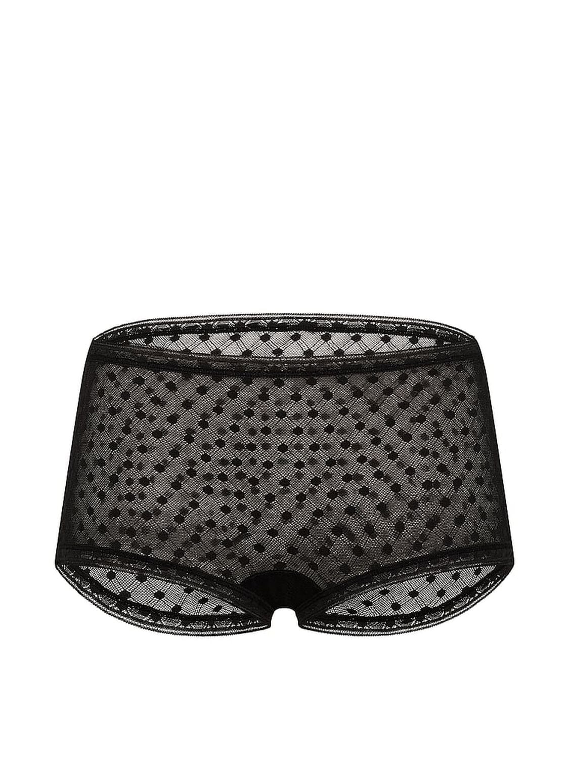 vs The Lacie Dot Geo Lace Low-Rise Boyshort Panty Black 3 of 3 
