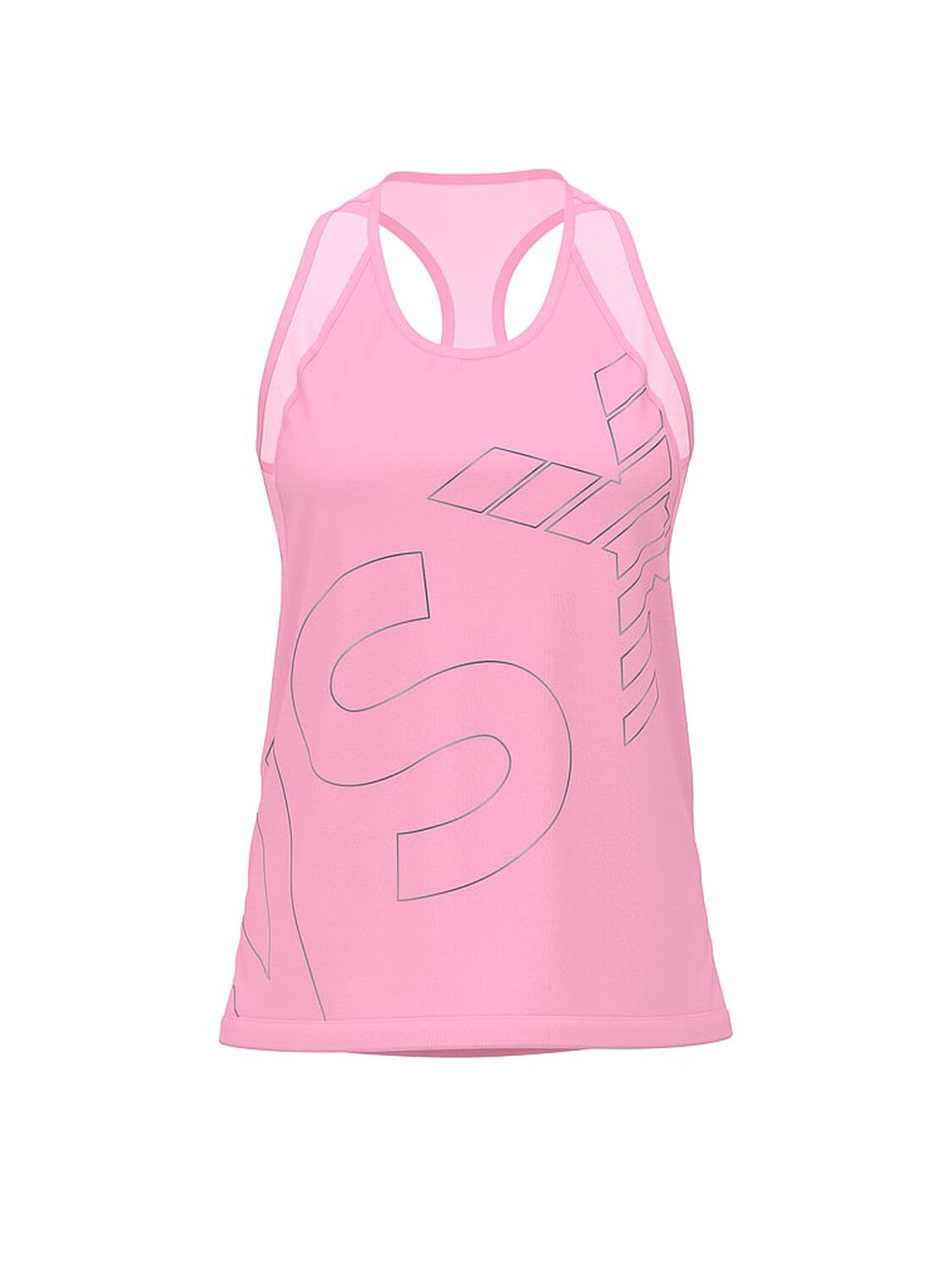 vs Vsx VSX Cotton Jersey Racerback Tank Top Pink Sugar 3 of 4 