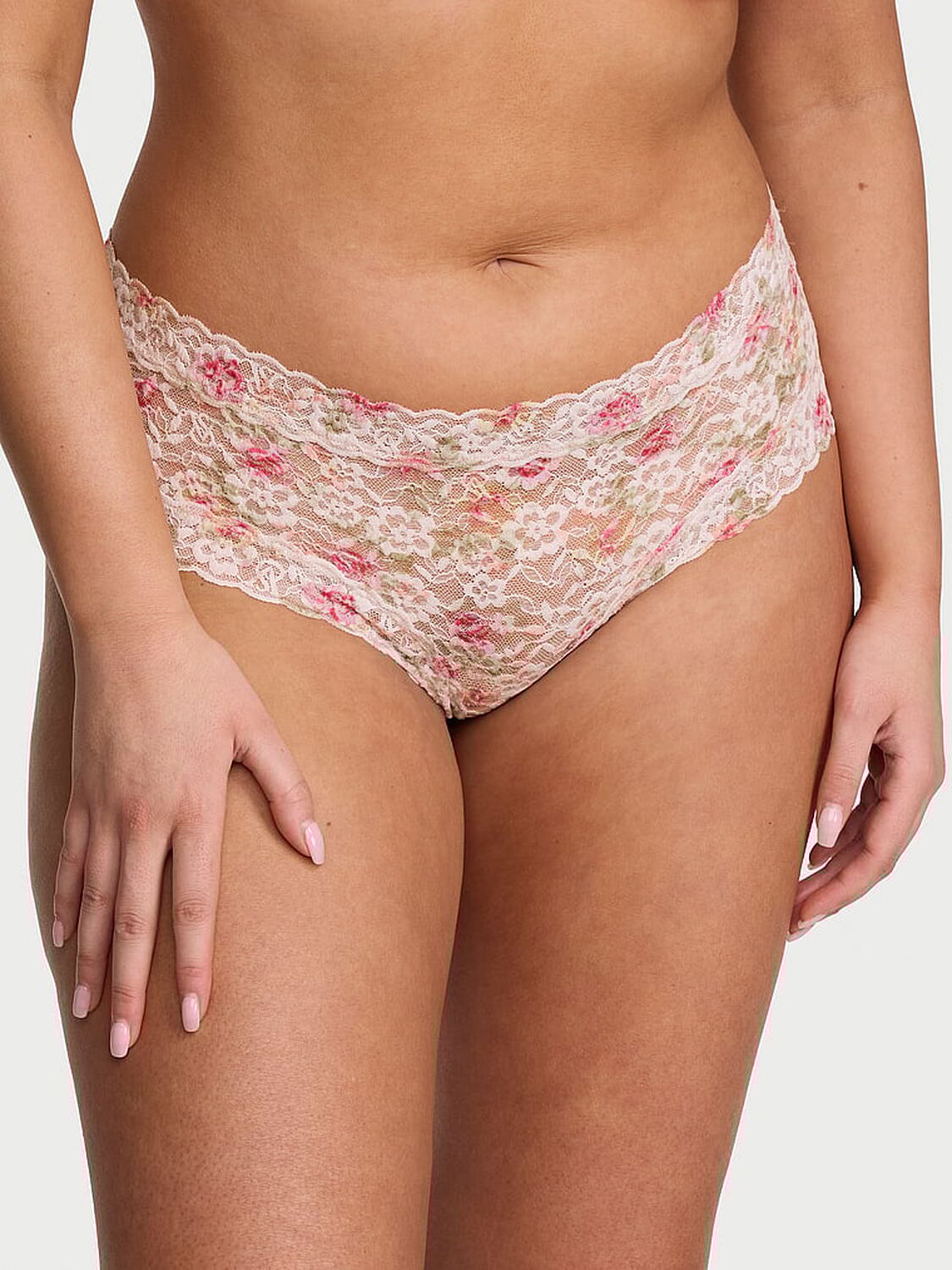 vs The Lacie Lace Cheeky Panty Coconut White Floral 1 of 3 