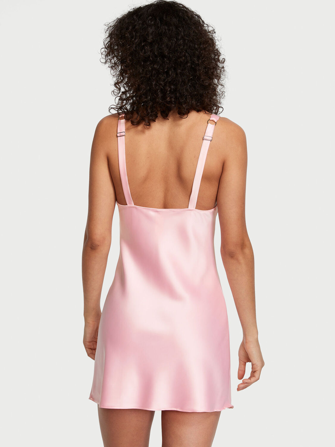 vs Victoria's Secret Shine Strap Satin Slip Pretty Blossom 2 of 3 