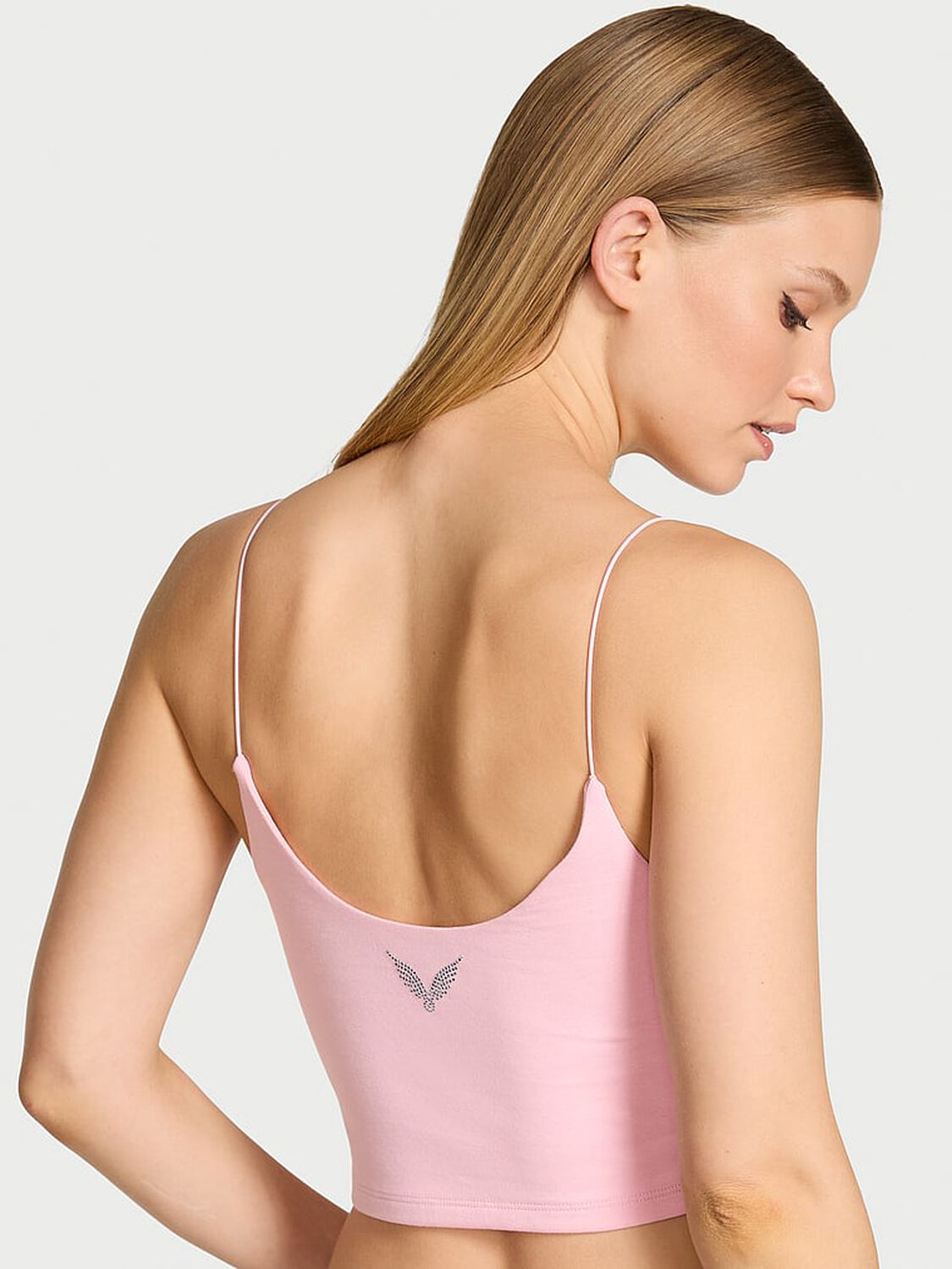 vs Angel Essentials Cotton Tank Top Pretty Blossom 2 of 3 