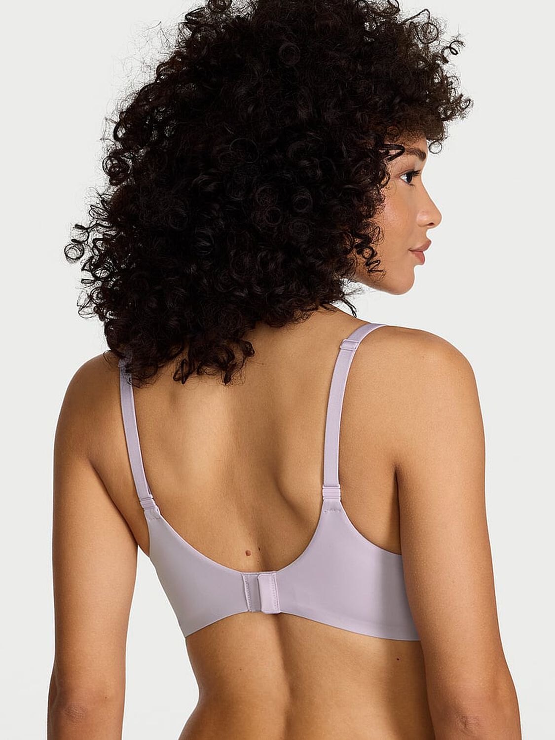 vs Body By Victoria FlexFactor Lightly Lined Plunge Demi Bra Crystal Lilac 2 of 3 