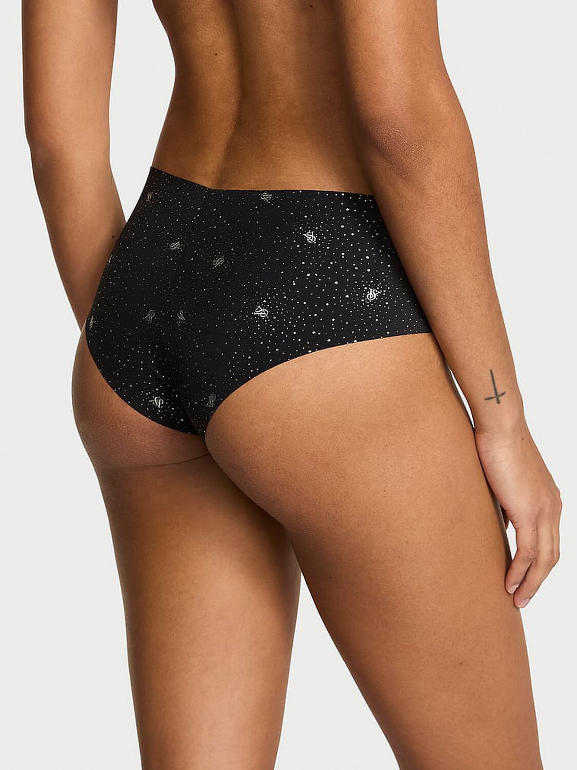 vs No-Show No-Show Cheeky Panty Black Shimmer Logos 2 of 2 