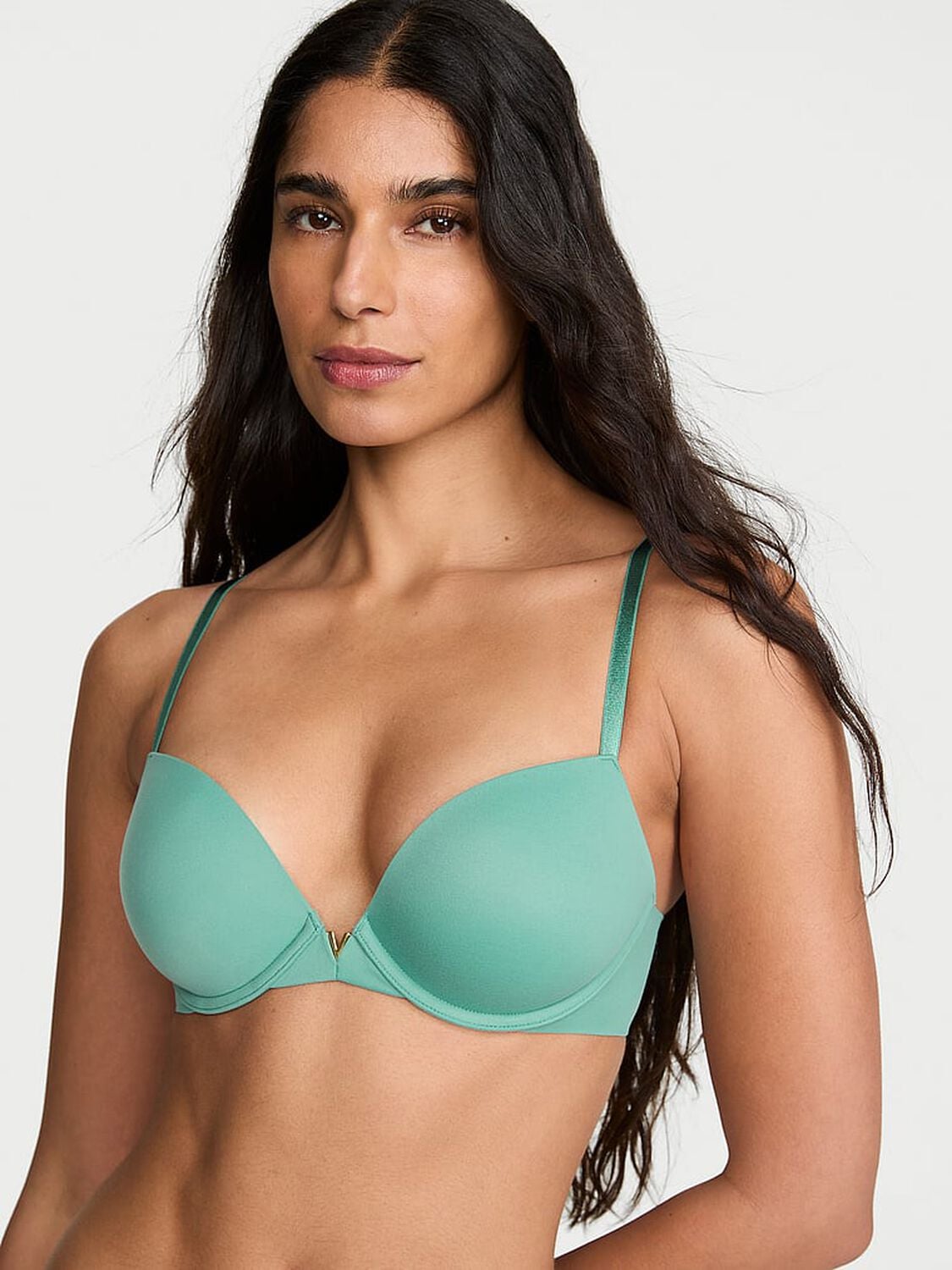 vs Love Cloud Smooth Push-Up Bra Gentle Green 1 of 3 