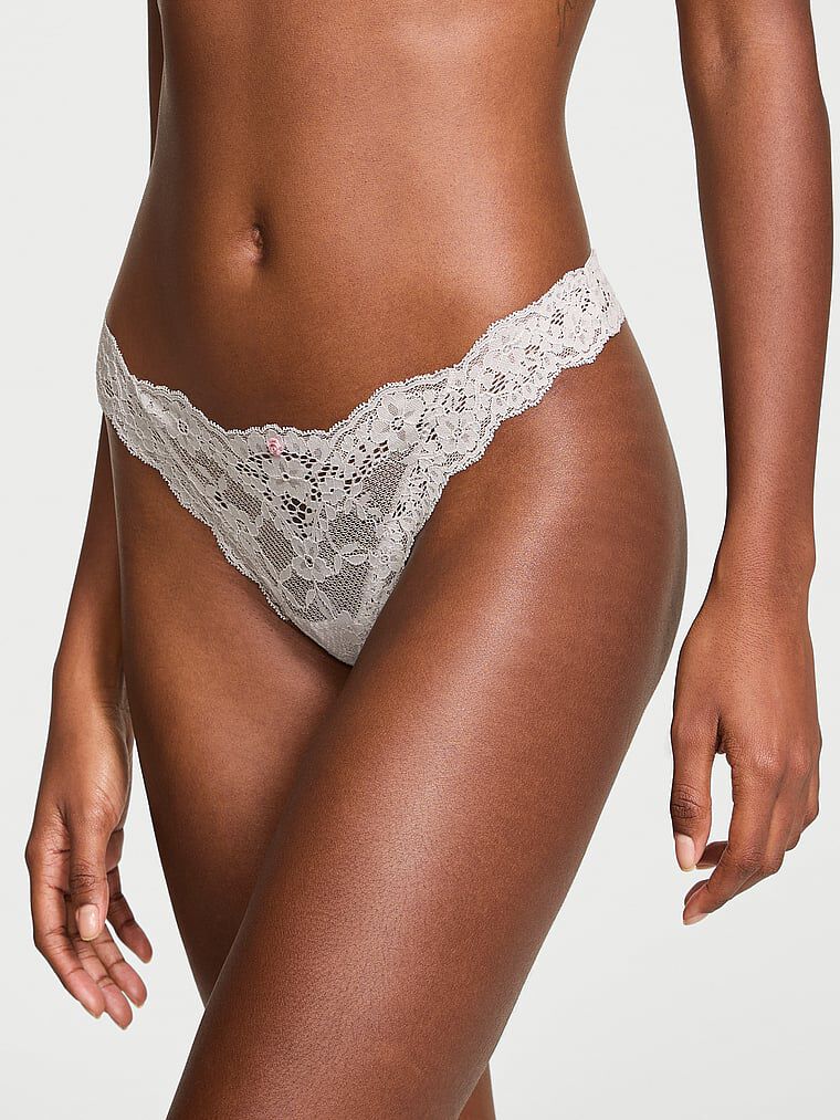 Lace Thong Panty Silver Pearl S | Victoria's Secret Australia