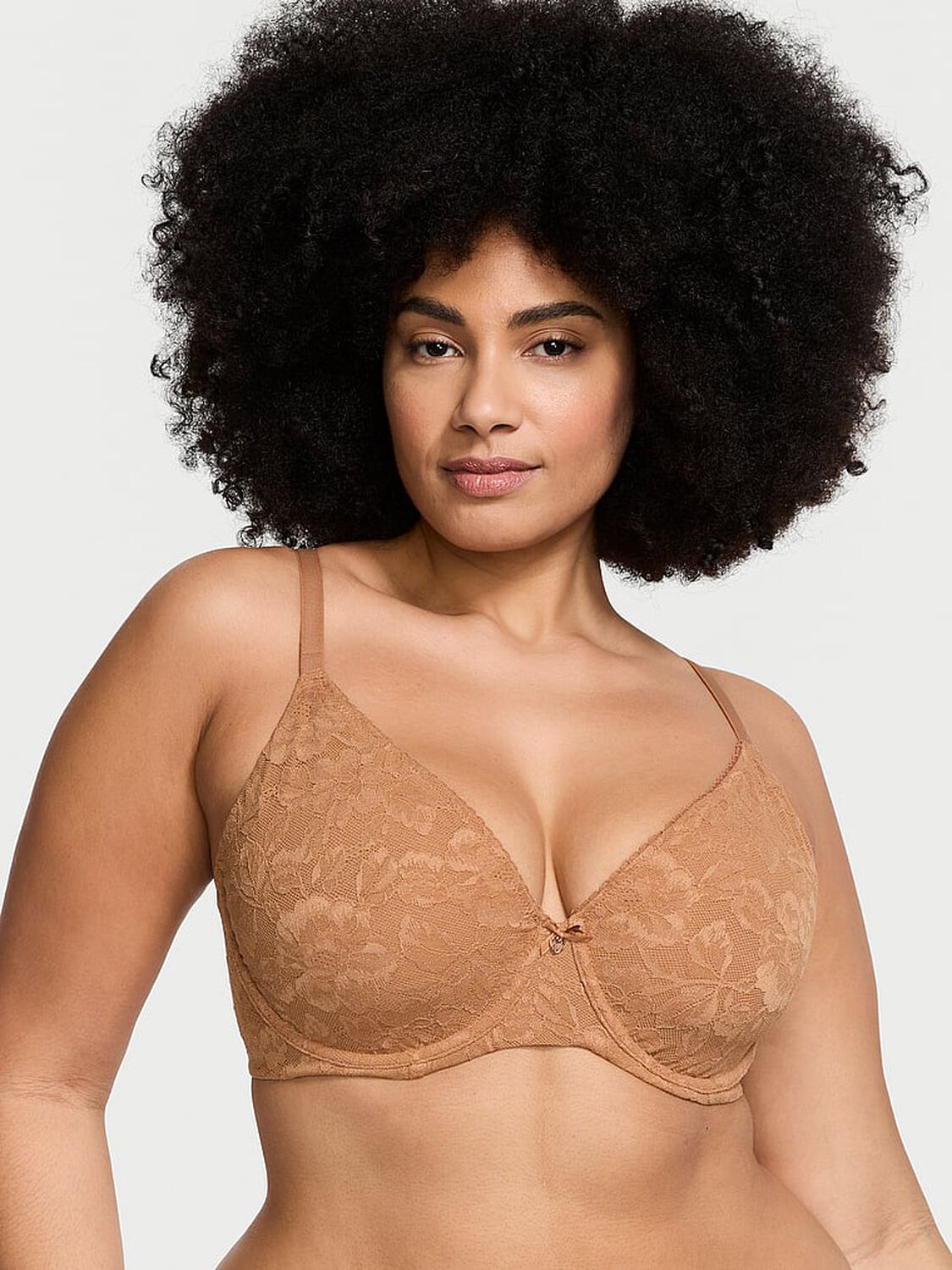 vs Body By Victoria Invisible Lift Full-Coverage Minimizer Bra Toffee 1 of 4 