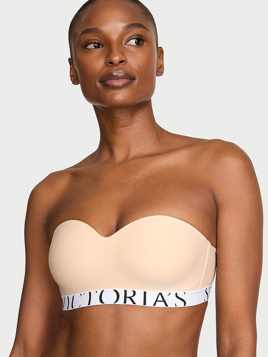 vs The T-Shirt The CoolBra&trade; Lightly Lined Balconette Strapless Bra Marzipan 1 of 2 