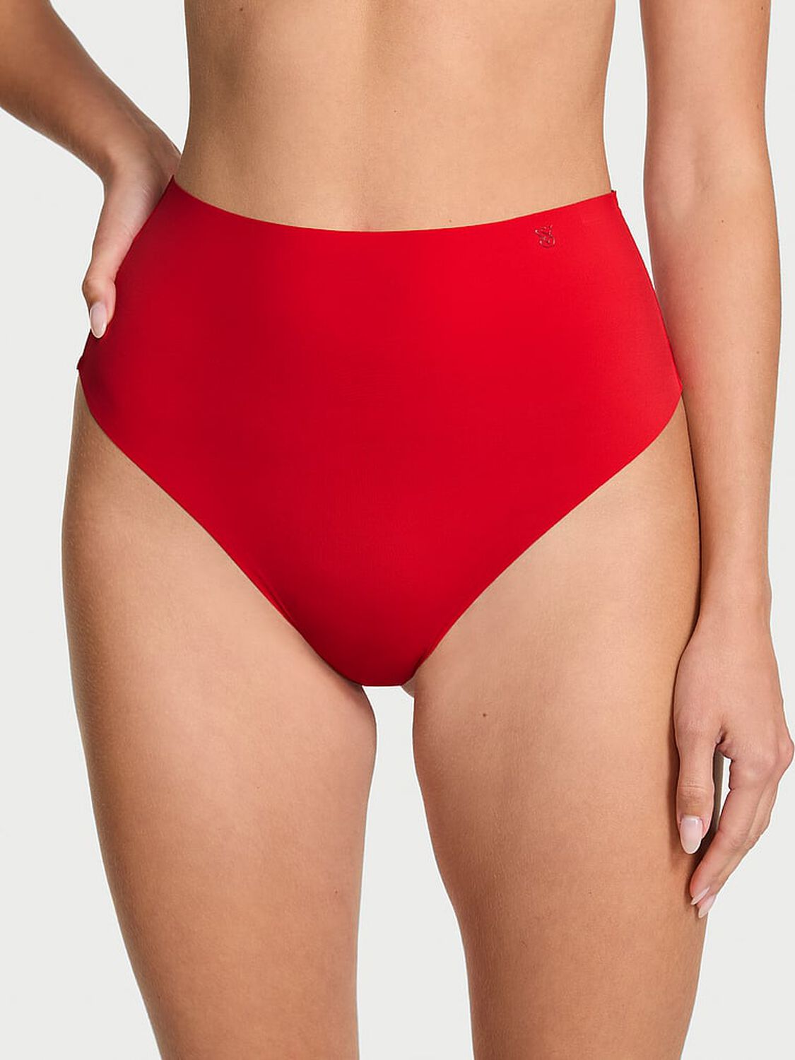 vs No-Show No-Show High-Waist Thong Panty Lipstick 1 of 3 