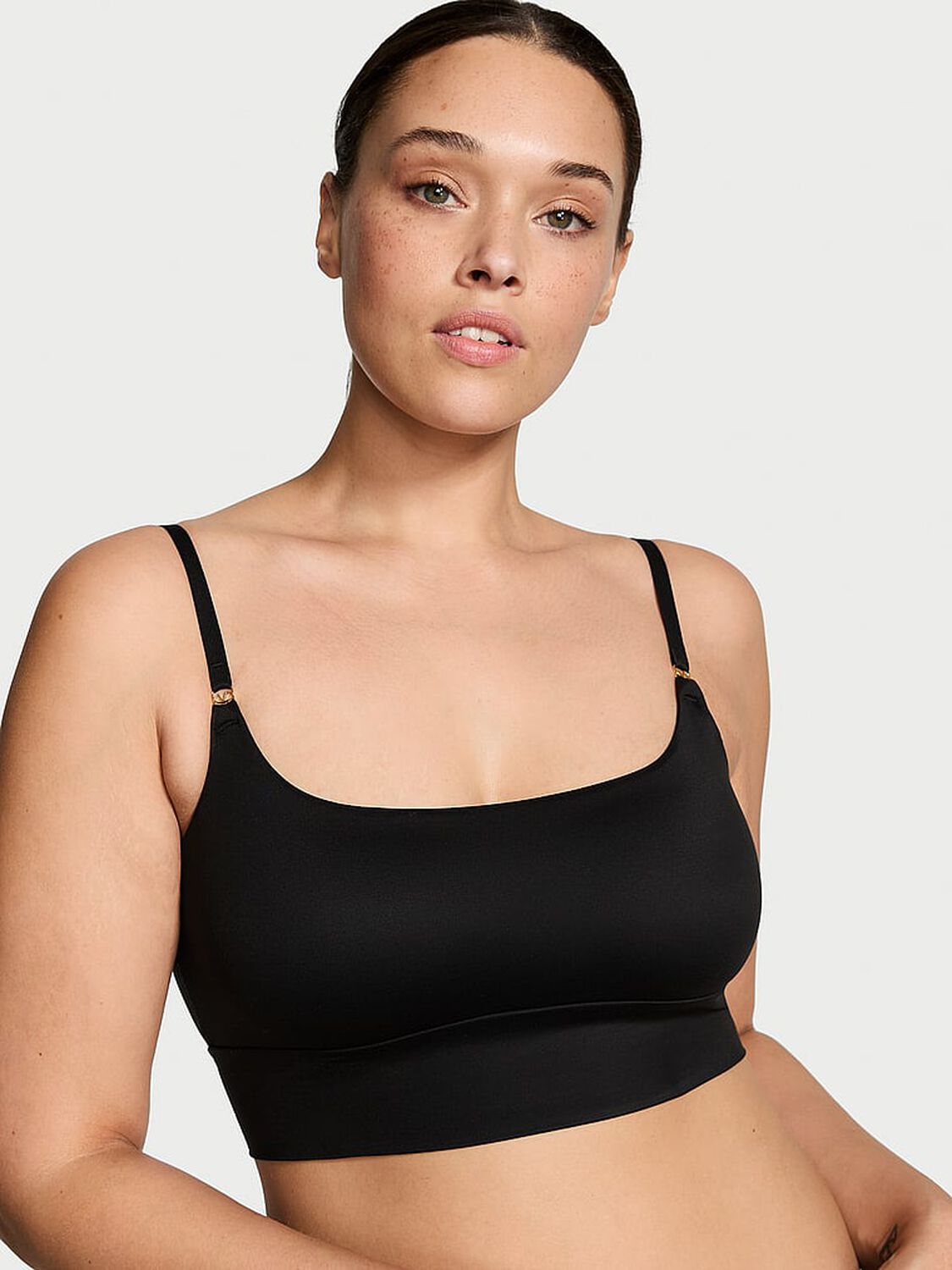 vs Victoria's Secret BODYWEAR by Victoria with FeatherSoft� Innovation Bralette Black 1 of 4 