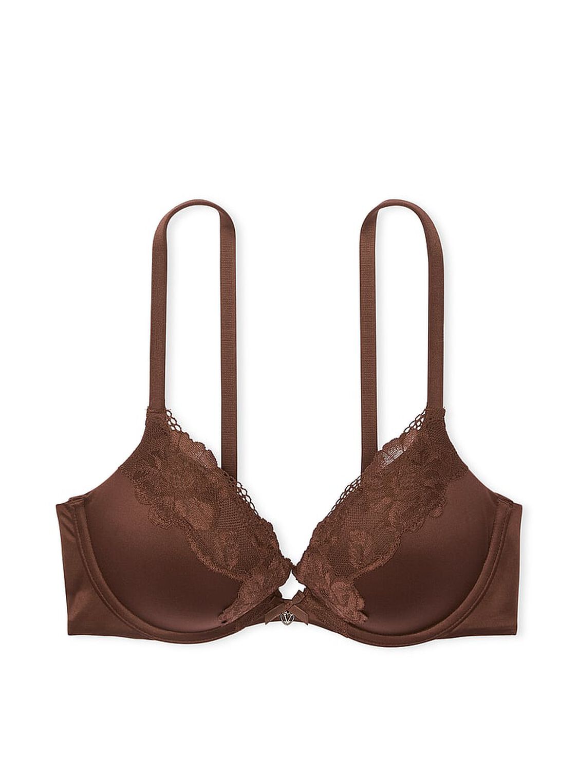 vs Body By Victoria Lace-Trim Push-Up Bra Ganache 3 of 3 