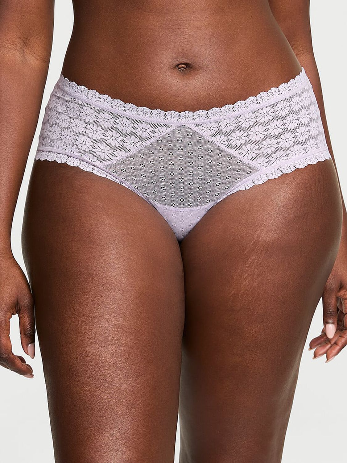 vs The Lacie Daisy Lace Cheeky Panty Feather Lilac 1 of 3 