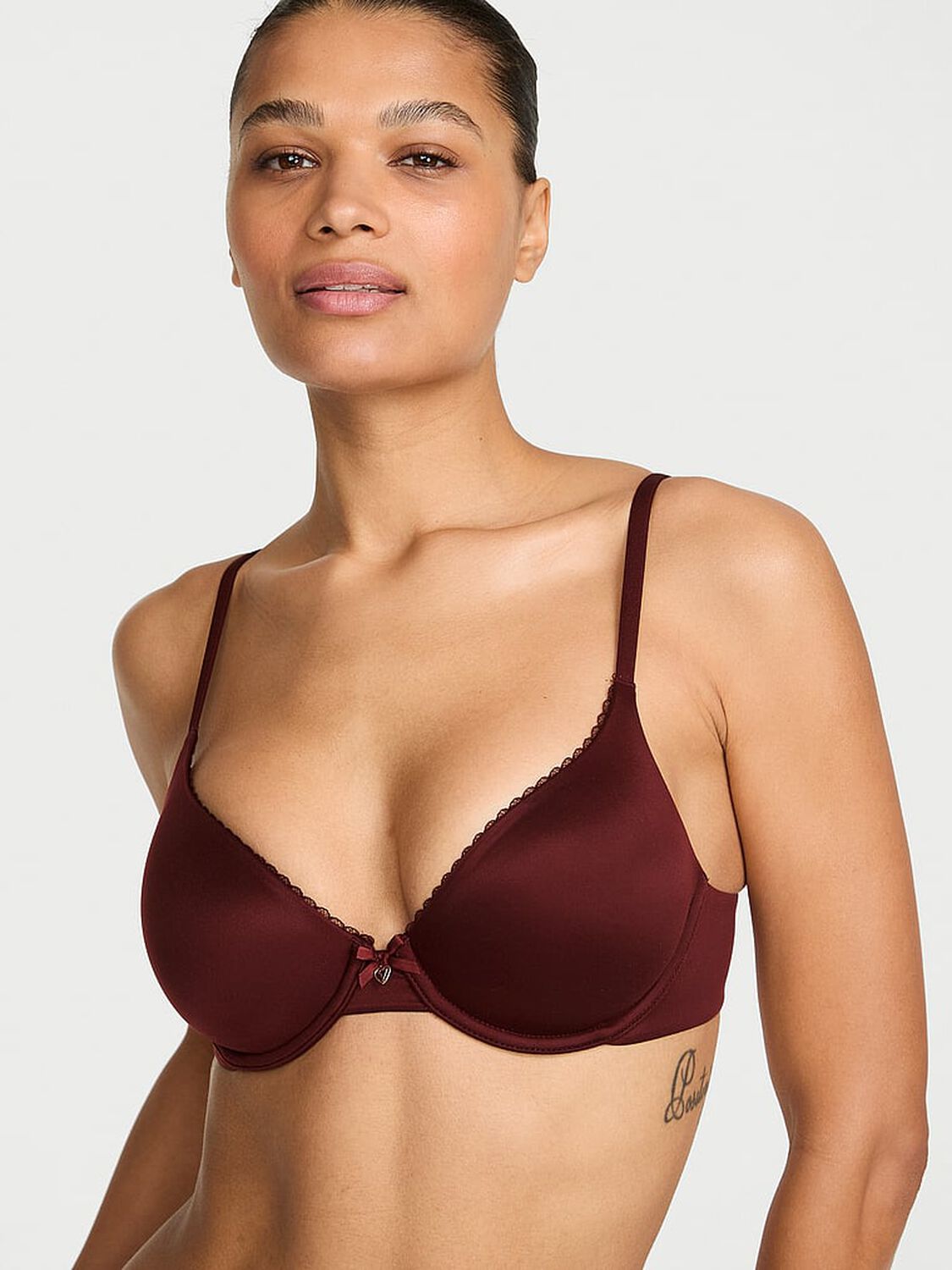 vs Body By Victoria Lightly Lined Full-Coverage Bra Cherrywood 1 of 3 