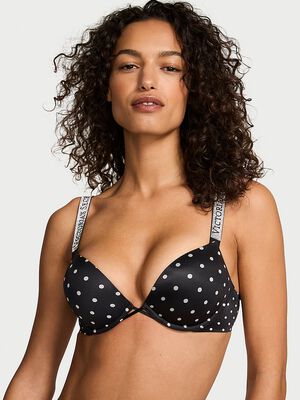 Bombshell Logo Shine Strap Add-2-Cups Push-Up Bra